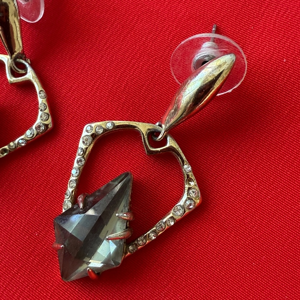 Alexis Bittar Earrings Miss Havisham collection earrings - missing a few stones - Picture 2 of 7